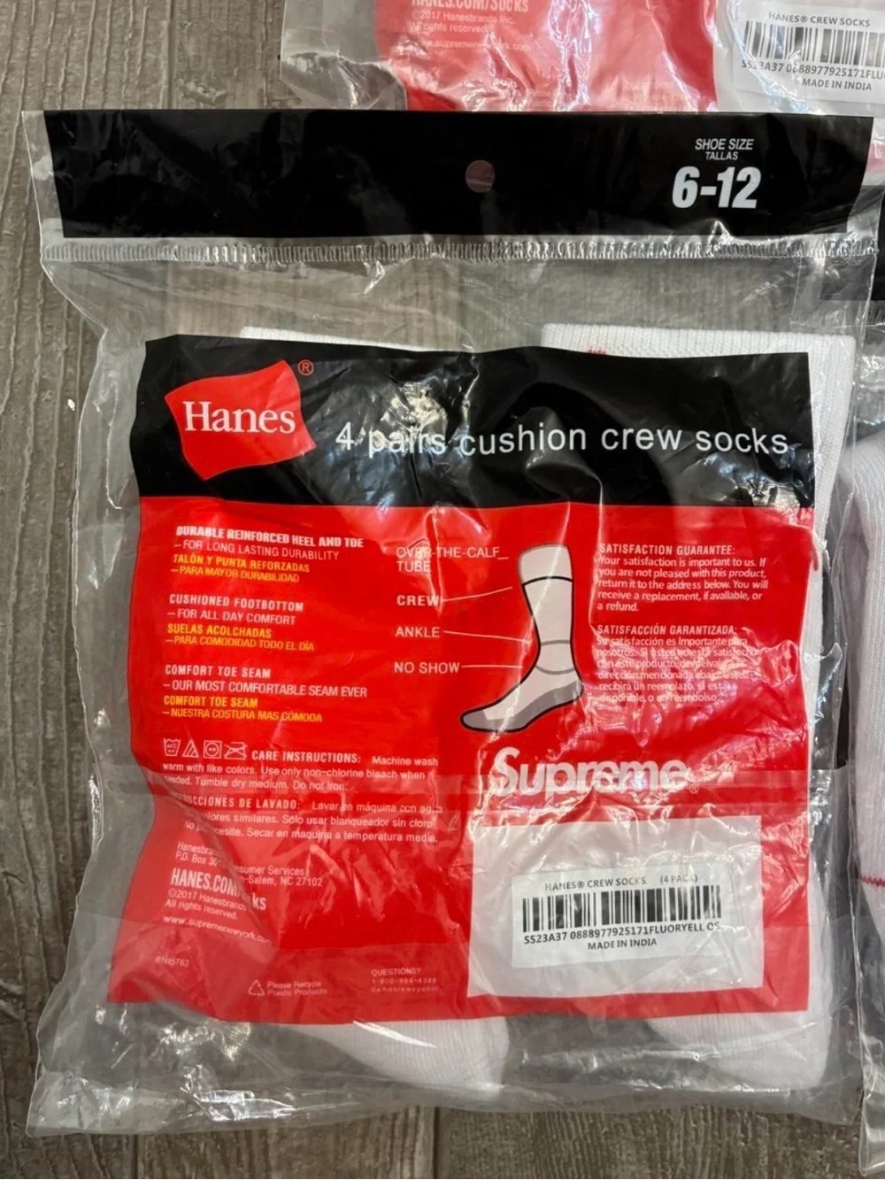 Hanes pack white